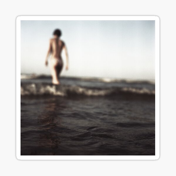 Item preview, Young lady in bikini in sea square Hasselblad medium format  film erotic fine art analog photo designed and sold by edwardolive.