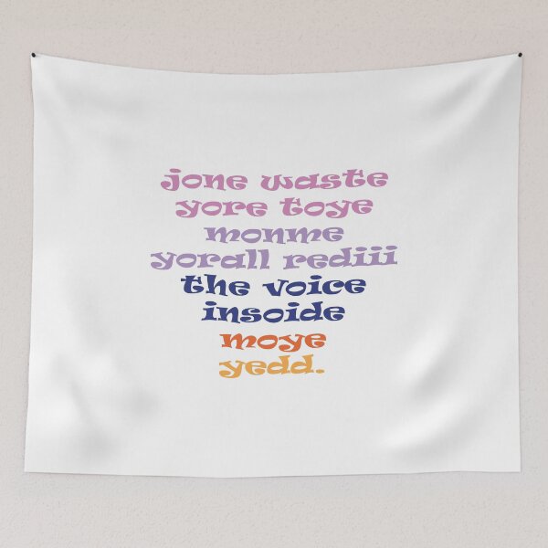Item preview, jone waste yore toye monme yorall rediii the voice insoide moye yedd designed and sold by eness-BK.