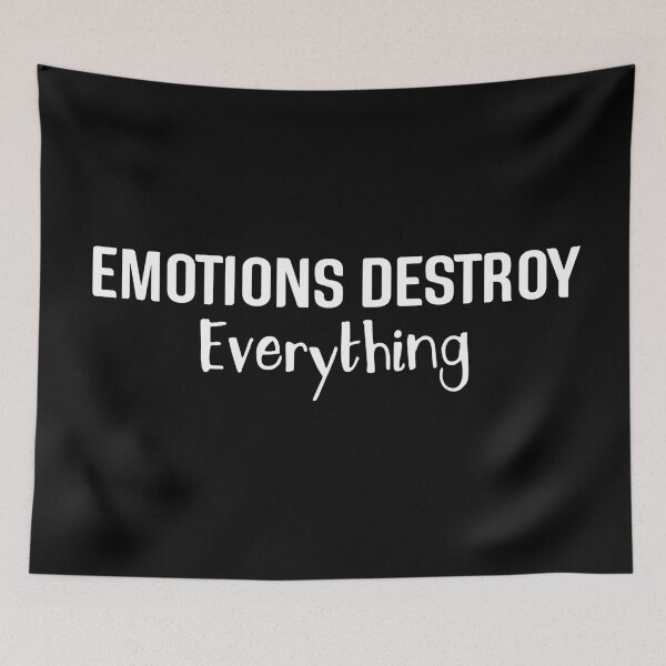 Item preview, Emotions Destroy Everything - Motivational Words designed and sold by texteestore.