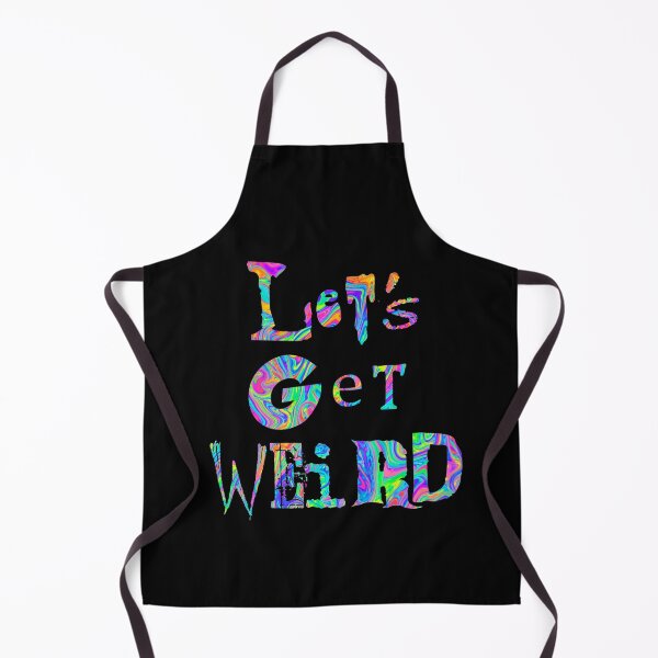 Item preview, Let's Get Weird Psychedelic Colorful Typography Party designed and sold by fizzypoptees.
