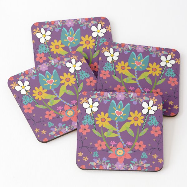 Item preview, PERKY PURPLE FLOWERS  designed and sold by ChunkyMonty.