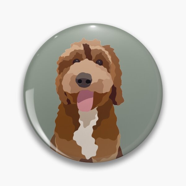 Item preview, Mini Goldendoodle Dog Portrait Digital Illustration designed and sold by sherylwylie.