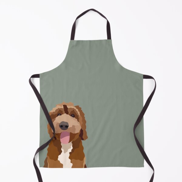 Item preview, Mini Goldendoodle Dog Portrait Digital Illustration designed and sold by sherylwylie.