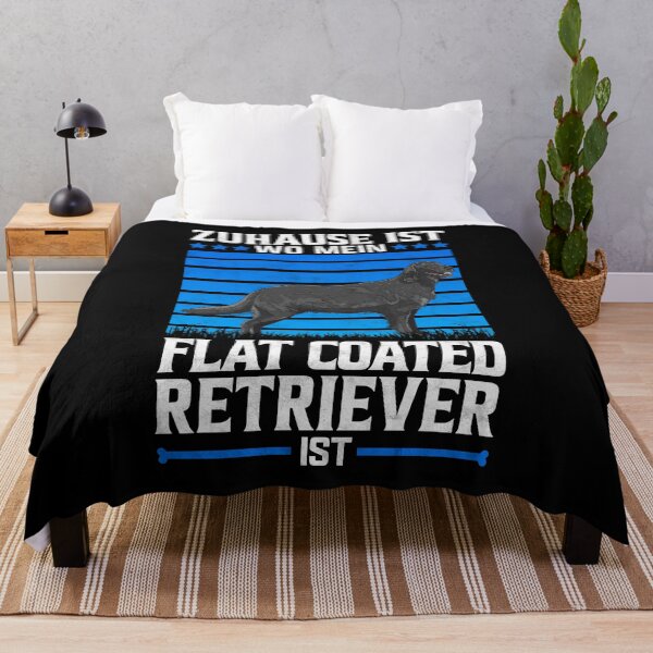 Item preview, Home is where my Flat Coated Retriever is saying designed and sold by madgrfx.
