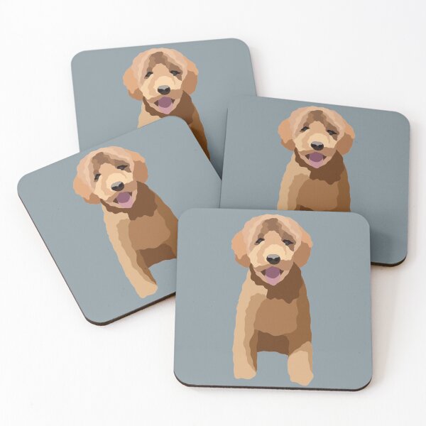 Item preview, Mini Goldendoodle Dog Portrait Digital Illustration designed and sold by sherylwylie.