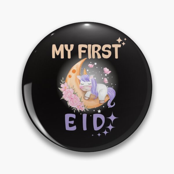 Item preview, My first eid unicorn Moon Arabic Calligraphy Ramadan Karim designed and sold by Live  Today.