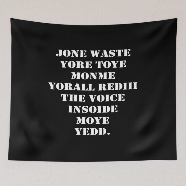 Item preview, Jone waste yore toye monme yorall rediii the voice insoide moye yedd designed and sold by eness-BK.