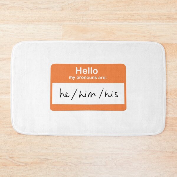 Item preview, He, Him, His Pronoun Sticker designed and sold by izzychar.