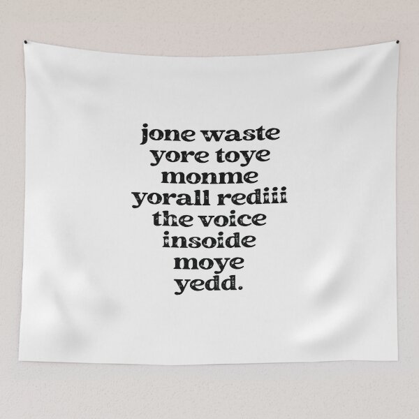 Item preview, Jone waste yore toye monme yorall rediii the voice insoide moye yedd designed and sold by eness-BK.