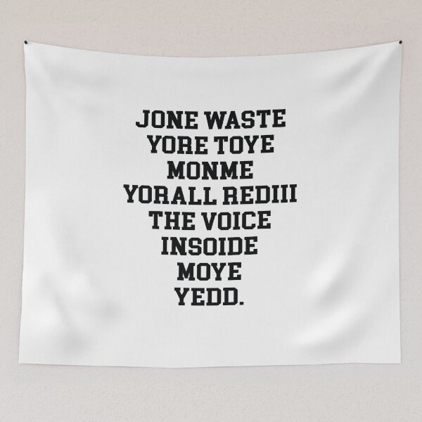 Item preview, Jone waste yore toye monme yorall rediii the voice insoide moye yedd designed and sold by eness-BK.