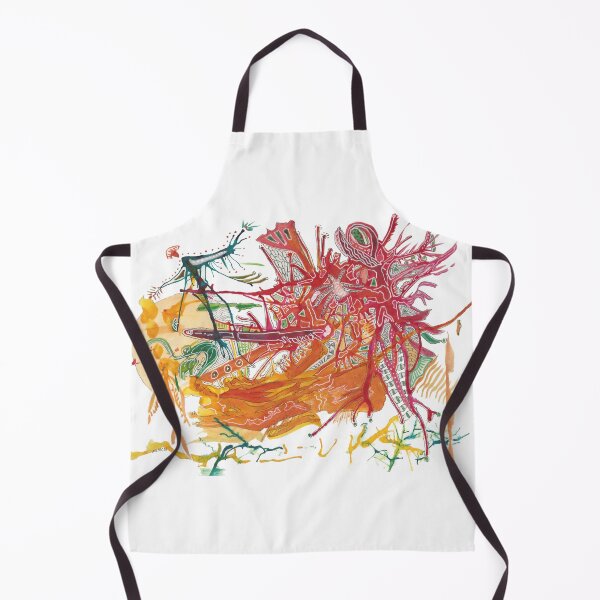Aperçu de l'œuvre Panic at the Pandemic - encre intuitive créée et vendue par Bonnie Mincu.