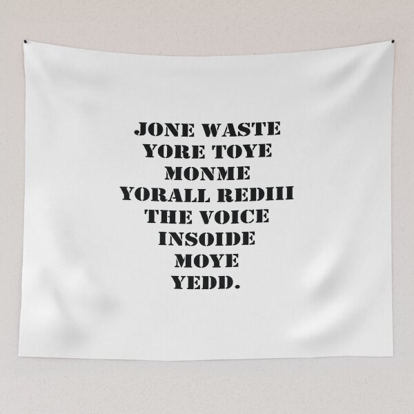 Item preview, Jone waste yore toye monme yorall rediii the voice insoide moye yedd designed and sold by eness-BK.