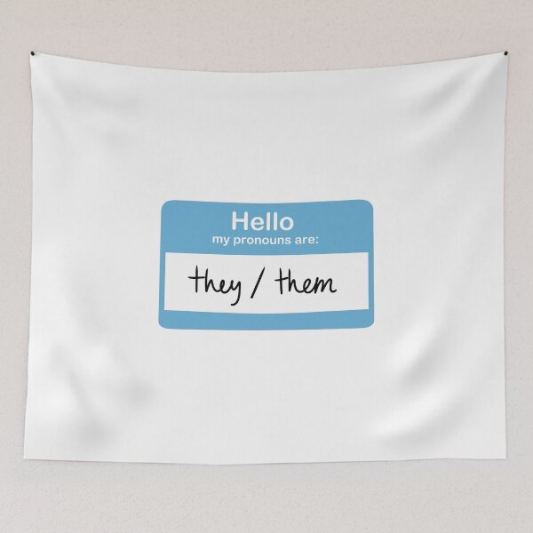 Item preview, They, Them Pronoun Sticker designed and sold by izzychar.