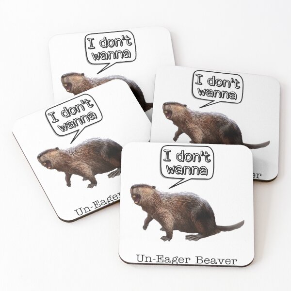 Item preview, Un eager beaver designed and sold by hillary marek.