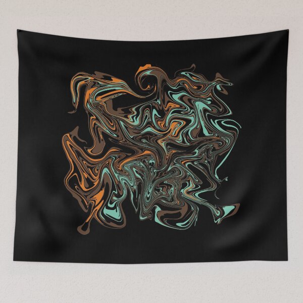Item preview, Abstract Liquid Earthly Tones designed and sold by Quoppidou.