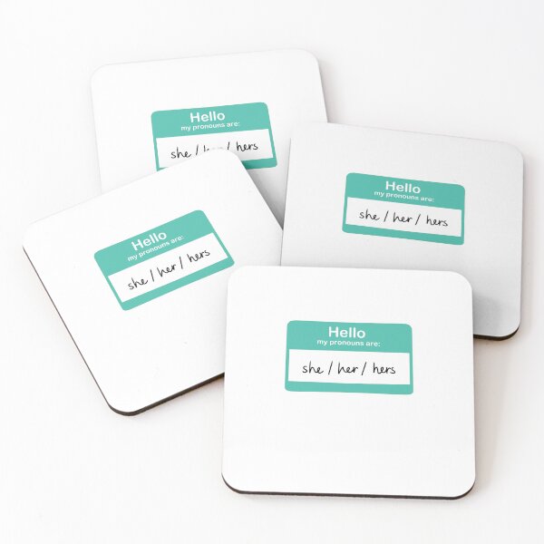 Item preview, She, Her, Hers Pronoun Sticker designed and sold by izzychar.