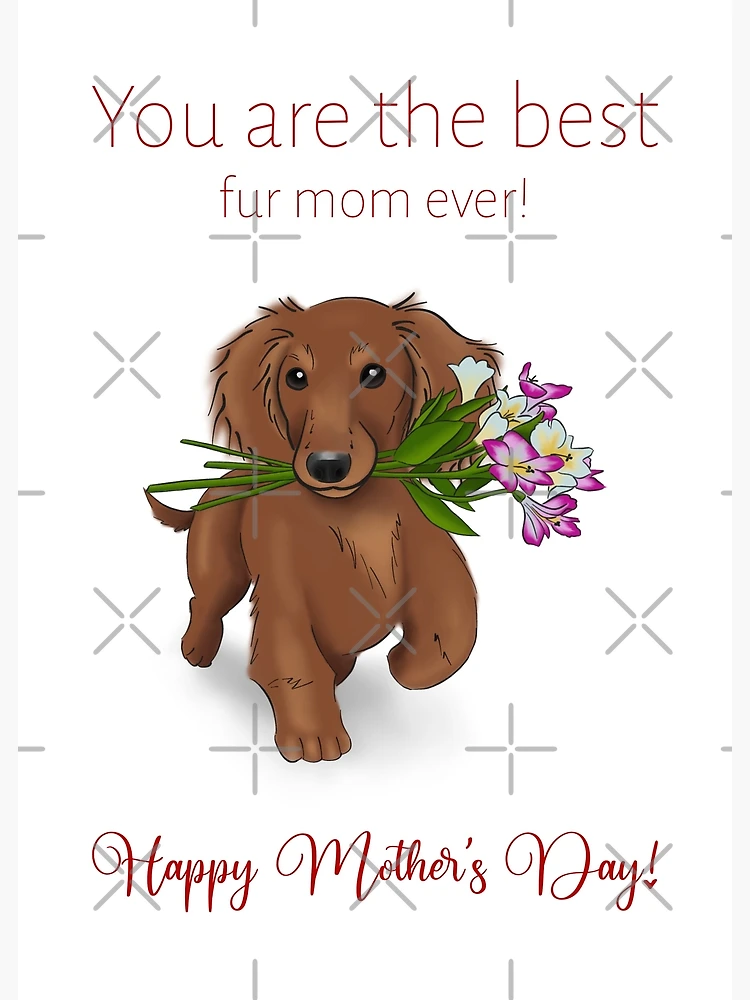 Cute Dachshund Mother's Day You Are The Best Fur Mom Ever