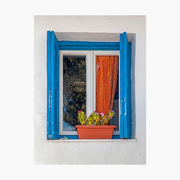 Colorful Window Frame. Photographic Print