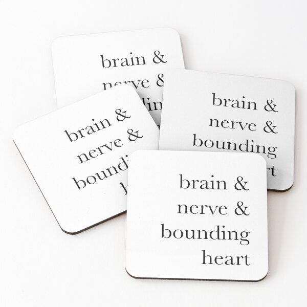 Item preview, Brain, nerve, bounding heart HP quote designed and sold by munistopato.