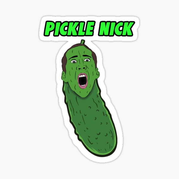 Picolas Cage - Nicolas Cage Pickle Nick Sticker