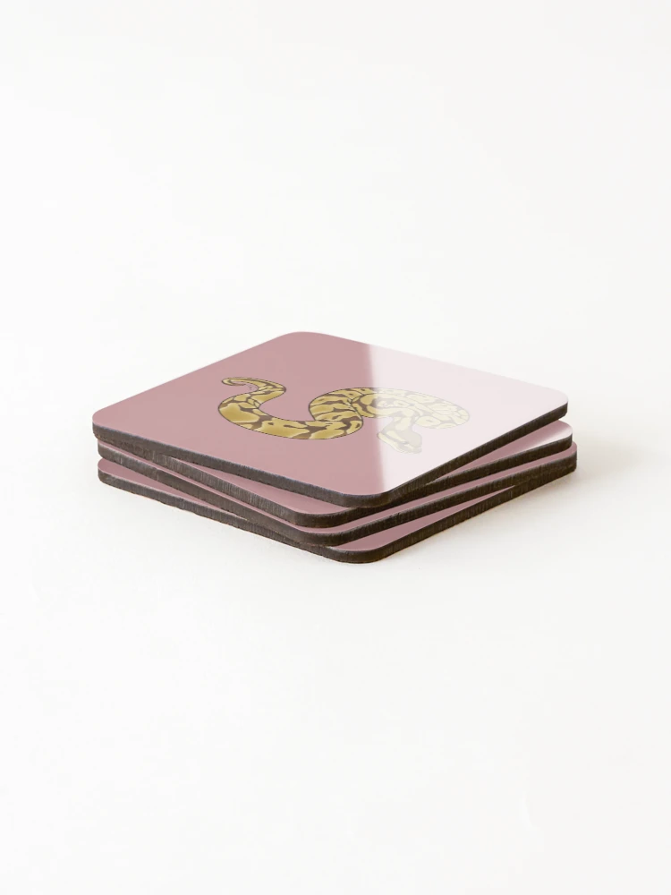 Thumbnail 4 of 5, Coasters (Set of 4), Lesser Ball Python II designed and sold by anacecilia.