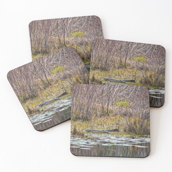 Item preview, Alligator Sunning at Galliard Lake, Alabama designed and sold by Catherine Sherman.