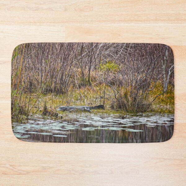 Item preview, Alligator Sunning at Galliard Lake, Alabama designed and sold by Catherine Sherman.