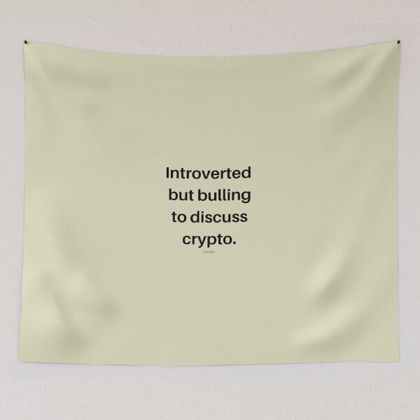Artikelvorschau, Introvertiertes Crypto Cryptocurrency Shirt entworfen und verkauft von chanat3659.