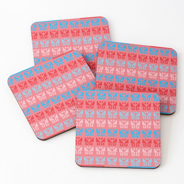 Item preview, Aztec Motif Pattern Pink Blue designed and sold by Anna Lemos.