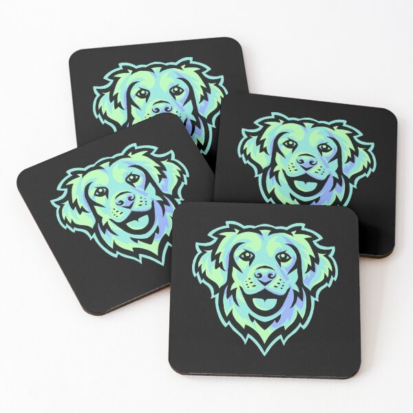 Item preview, Vaporwave Dog Golden Retriever designed and sold by HalpinDesign.