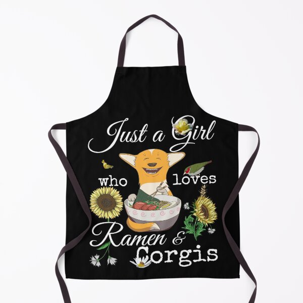 Item preview, Ramen Corgi Girl Sunflower Floral Anime Kawaii Dog Japanese designed and sold by r-silver.