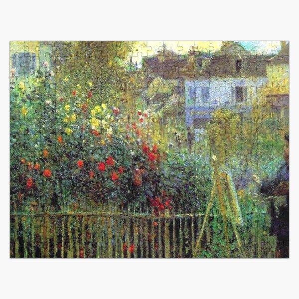 Artikel-Vorschau von Monet Gemälde in seinem Garten Argenteuil 1873 - Pierre Auguste Renoir Gemälde Monet, designt und verkauft von molamode.