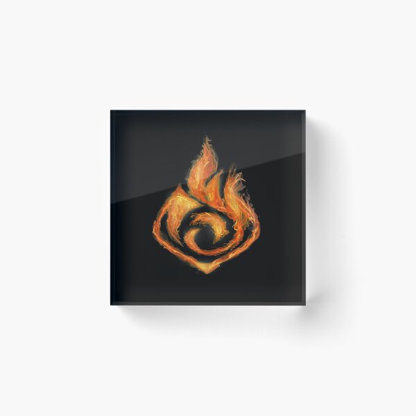 Aperçu de l'œuvre Élément de symbole d'impact Genshin Fire Pyro Natlan créée et vendue par Fregoulix.