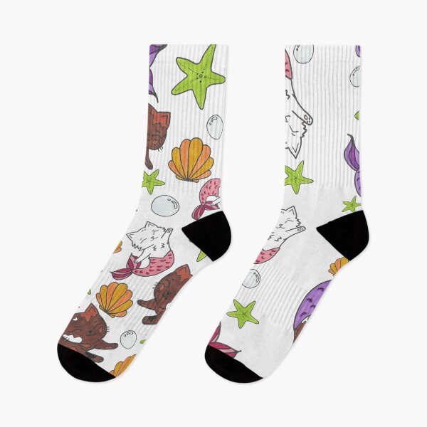 Item preview, Mermaid Cats Pattern designed and sold by danajessicaart.