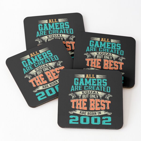Item preview, all gamers are created equal but only the best are born 2002 | funny gamer designed and sold by YAHIA-14.
