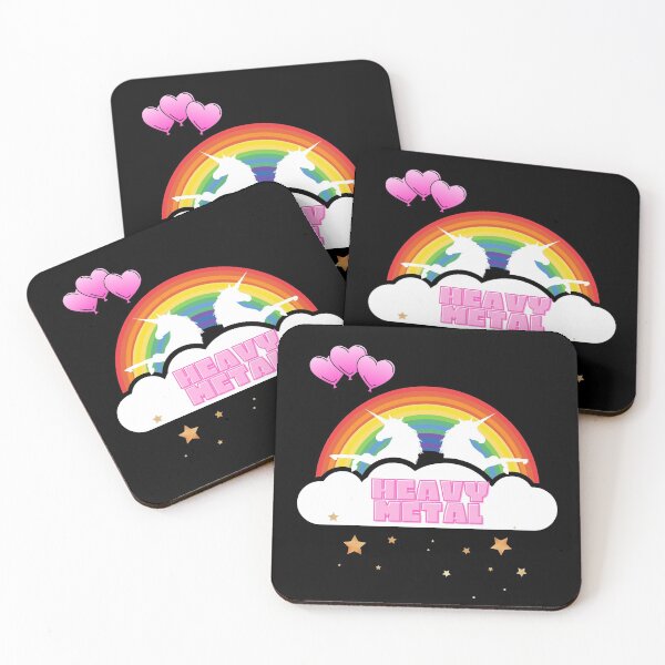 Item preview, HEAVY METAL UNICORN AND RAINBOW | FUNNY | SARCASTIC designed and sold by CeraRoss.