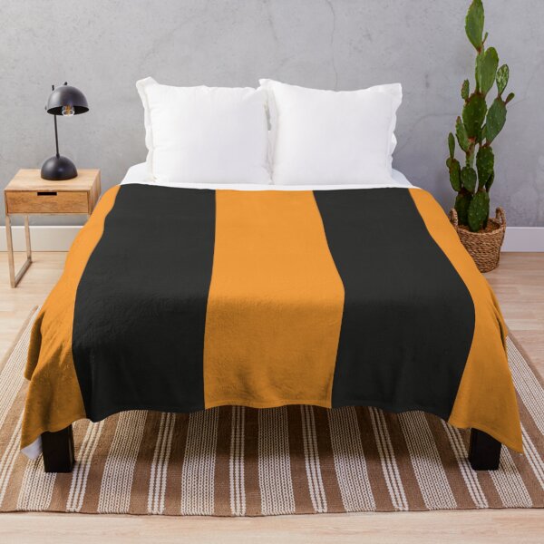 Item preview, Large ORANGE and BLACK Vertical STRIPES designed and sold by RachelMacht.