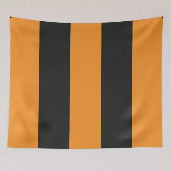 Item preview, Large ORANGE and BLACK Vertical STRIPES designed and sold by RachelMacht.