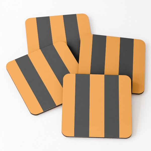 Item preview, Large ORANGE and BLACK Vertical STRIPES designed and sold by RachelMacht.