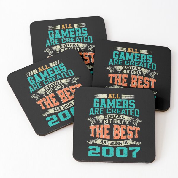Item preview, all gamers are created equal but only the best are born 2007 | funny gamer designed and sold by YAHIA-14.