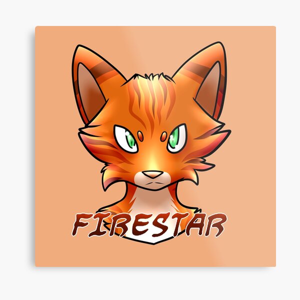 Warrior Cats Warriors Firestar Cat Rusty Firepaw Fireheart Metal Prints ...