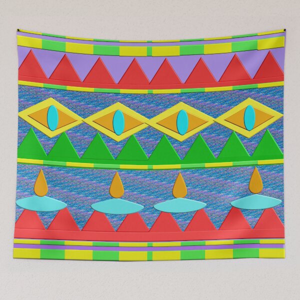 Item preview, Warm shapes and materials filled with a delightful Native American tribal style designed and sold by Ralek.