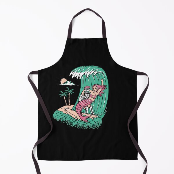 Item preview, surf skull with mermaid design designed and sold by Picspot.