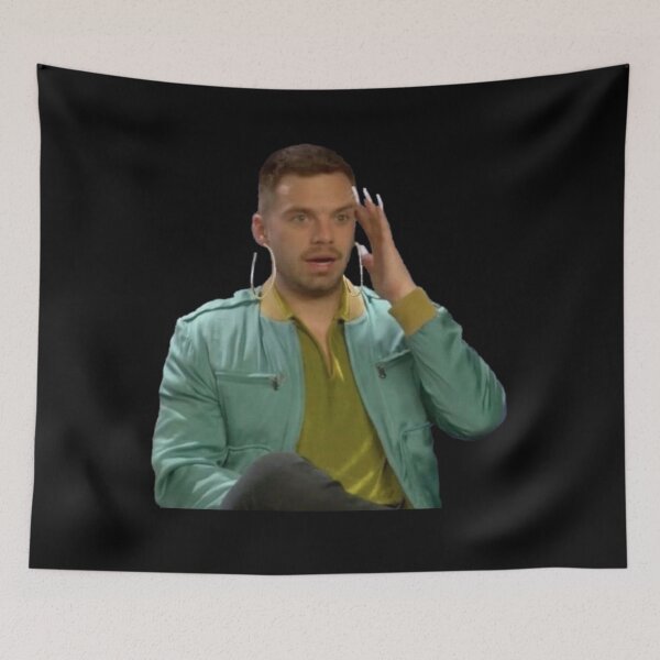 Item preview, Sebastian Stan with Long Nails and Earrings designed and sold by L1 Creations.