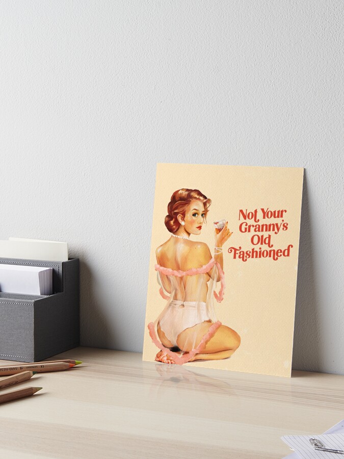 The Babes Of Bourbon Sexy Vintage Pinup Girl In Lingerie Drinking Whiskey  Art Art Print by The Whiskey Ginger