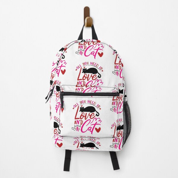 Item preview, All You Need Is Love And A Cat ( Pink  and Red ) designed and sold by RomeoSketches.