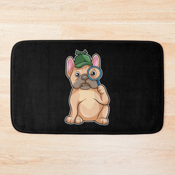 Item preview, French bulldog as Detective with Magnifying glass designed and sold by Snabdesign84.