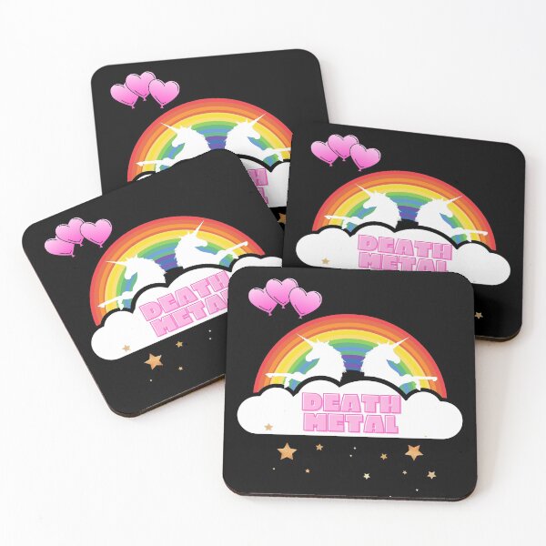 Item preview, DEATH METAL UNICORN AND RAINBOW | FUNNY | SARCASTIC designed and sold by CeraRoss.