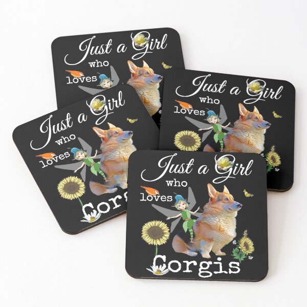 Item preview, Just Girl Who Loves Corgis - Fairy Sunflower Floral Dog Lovers  designed and sold by r-silver.