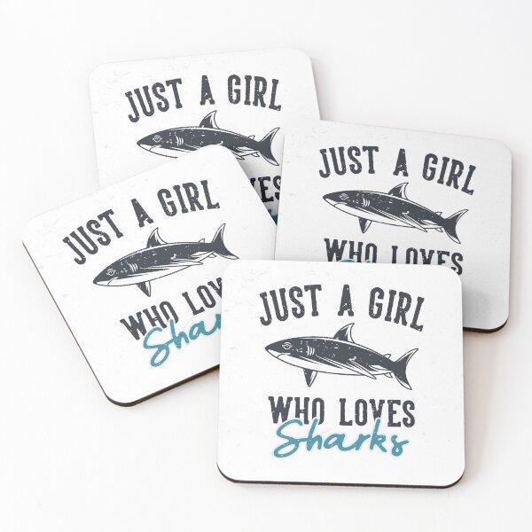 Item preview, JUST A GIRL WHO LOVES SHARKS DESIGN  designed and sold by Picspot.